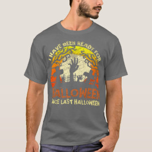 T-shirt Prêt pour Halloween depuis Dernier Halloween Zombi
