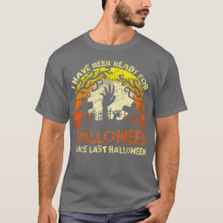 T-shirt Prêt pour Halloween depuis Dernier Halloween Zombi