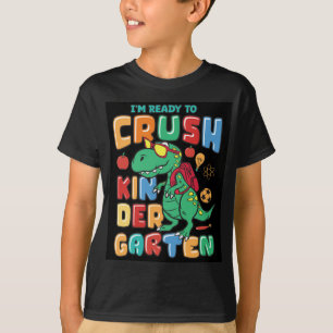 T-shirt Prêt pour la maternelle Dinosaur Boy