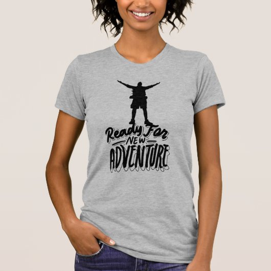 T-Shirt Prêt Pour L'Aventure (Devant)