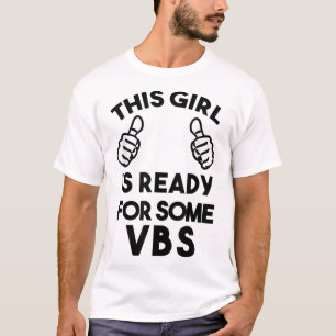 T-shirt Prêt pour les vacances École de la Bible J'aime VB