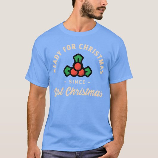 T-shirt Prêt pour Noël depuis Noël rétro (Devant)