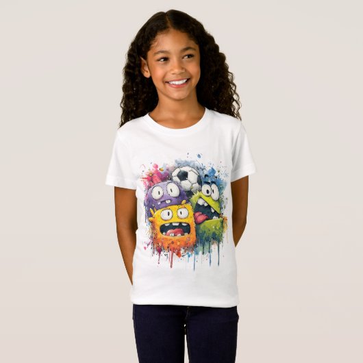 T-Shirt Prêt, Set, Jeu : Vibes de jeu pour enfants (Devant entier)