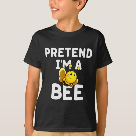 T-shirt Pretend I'm A Bee Funny Lazy Easy Halloween Costum (Devant)