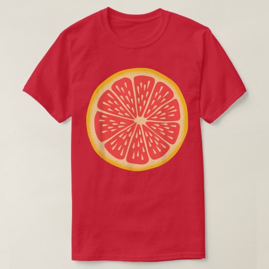 T-SHIRT PRETEND I'M A GRAPEFRUIT HALLOWEEN COSTUME RUBY (Design devant)