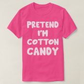 T-shirt Pretend I'm Cotton Candy lazy matching Halloween C (Design devant)