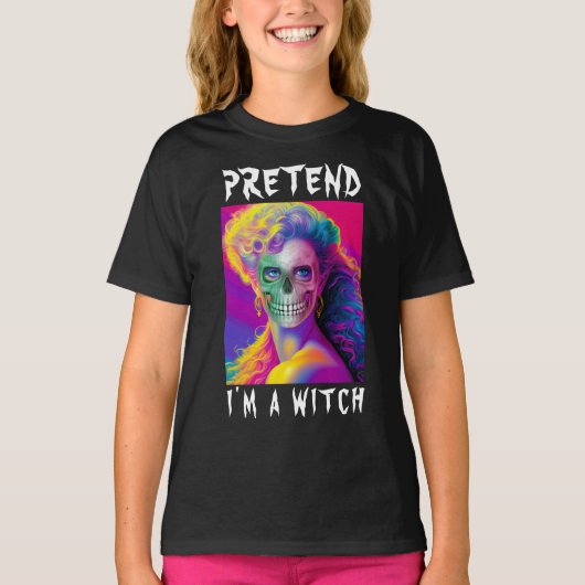 T-SHIRT PRÉTENDEZ QUE JE SUIS UNE TÉMOIN MODERNE FUNNY COL (Devant)