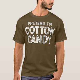 T-shirt Prétendre que je suis Cotton Candy Easy Halloween