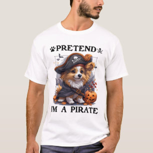T-shirt Prétendre que je suis un chien de berger Shetland