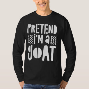 T-shirt Prétendre Que Je Suis Un Costume De Chèvre Gif
