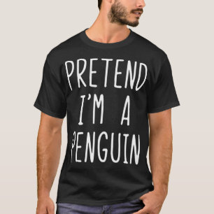 T-shirt Prétendre Que Je Suis Un Costume De Pingouin Hall