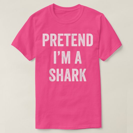 T-shirt Prétendre Que Je Suis Un Costume De Requin Lazy Ha (Design devant)