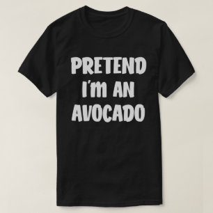 T-shirt Prétendre que je suis un costume d'Halloween faci