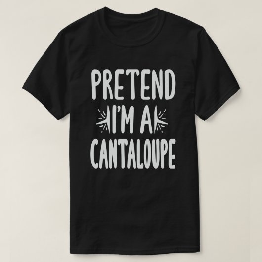 T-shirt Prétendre que je suis un costume d'Halloween facil (Design devant)