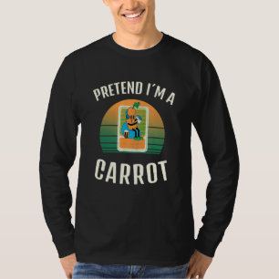 T-shirt Prétendre Que Je Suis Un Costume D'Halloween Vegan
