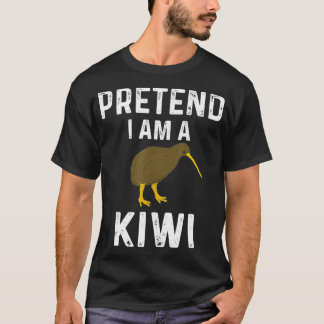 T-shirt Prétendre Que Je Suis Un Costume Oiseau Kiwi Drôle