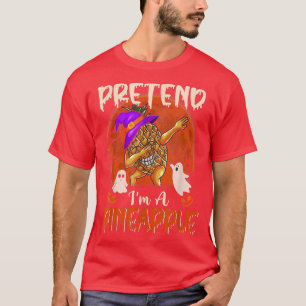 T-shirt Prétendre Que Je Suis Un Épingle Halloween Sorcièr