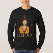 T-shirt Prétendre que je suis un Flapper Bobbed Hallo sous (Devant)