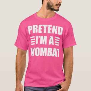 T-shirt Prétendre Que Je Suis Un Halloween Wombat Et Un Am