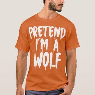 T-shirt Prétendre Que Je Suis Un Loup Halloween Couples Co
