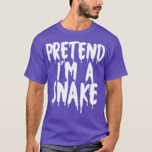 T-shirt Prétendre Que Je Suis Un Serpent Costume D'Hallowe
