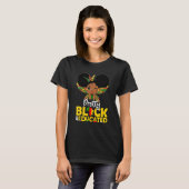 T-shirt Pretty Black Educated Black History Month Kids Gir (Devant entier)