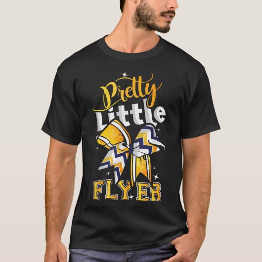 T-shirt Pretty Little Flyer Cheer Cheerleading Team (Devant)