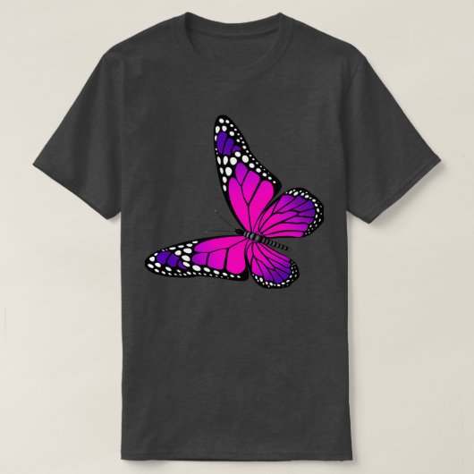 T-shirt Pretty Purple Butterfly 2 (Design devant)