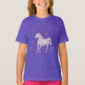 T-shirt Pretty Purple Horse (Devant)