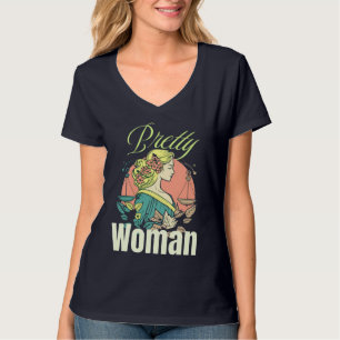 T-shirt Pretty Woman – Illustration de Beauté Captivante