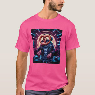 T-shirt Pretzel Head Dj Interprète Sur Scène Pour L'Amour