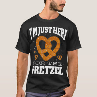 T-shirt Pretzel Lover Drôle Je Suis Juste Ici Pour Les Pre