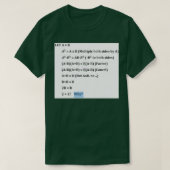 T-shirt Preuve De Faux Maths De (Design devant)