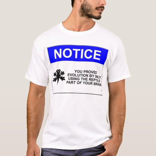 T-shirt Preuve d'évolution (Devant)
