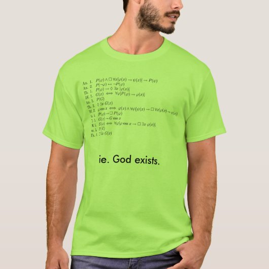 T-shirt Preuve Ontologique (Devant)