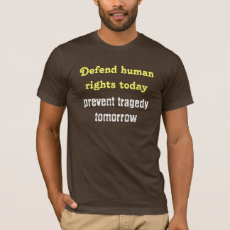 T-shirt Prévenir la tragédie
