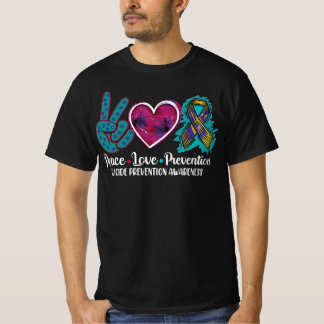 T-shirt Prévention de l'amour pour la paix Prévention du s