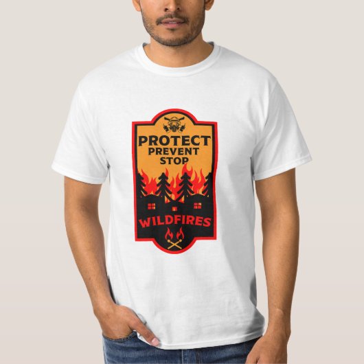 T-shirt Prévention des incendies de forêt (Devant)