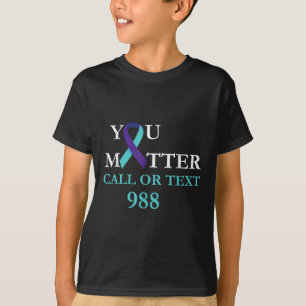 T-shirt Prévention du suicide 988 Chemise téléphonique - Y