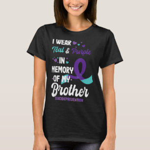 T-shirt Prévention du suicide en mémoire d'un frère