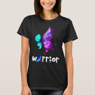 T-shirt Prévention du suicide par l'aquarelle de papillon
