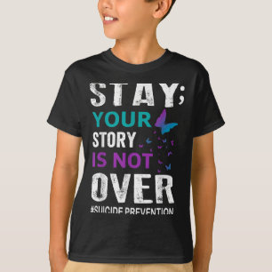 T-shirt Prévention du suicide Sensibilisation Restez L'his