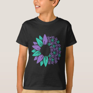 T-shirt Prévention du suicide Sensibilisation Tournesol Ru