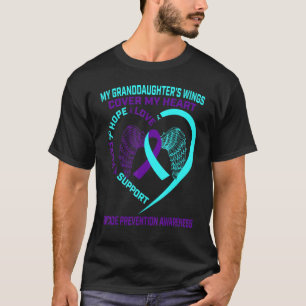 T-shirt Prévention du suicide Teal Purple Granddaug