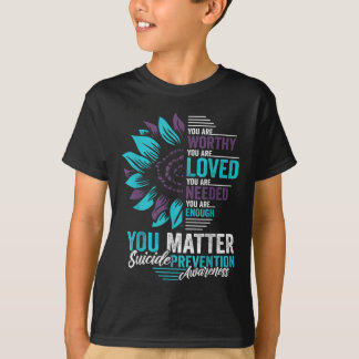 T-shirt Prévention du suicide Vous êtes digne d'amour