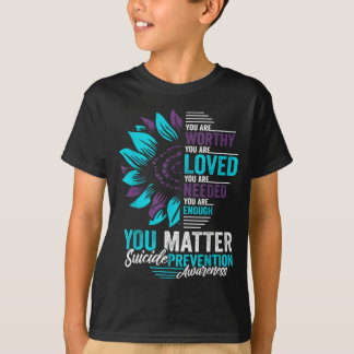 T-shirt Prévention du suicide Vous êtes digne d'amour