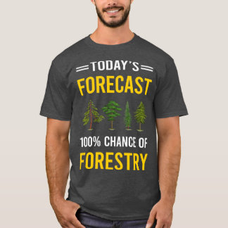 T-shirt Prévision actuelle Foresterie