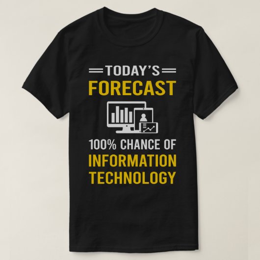 T-shirt Prévision actuelle Technologies de l'information (Design devant)