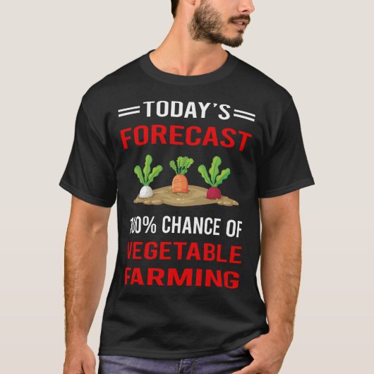 T-shirt Prévision d'aujourd'hui Agriculture végétale (Devant)