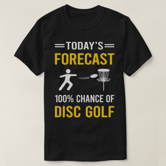 T-shirt Prévision du jour Disque Golf (Design devant)